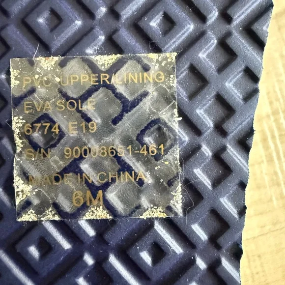 Tory Burch Happy Times Sandals in Montauk Navy - Picture 3 of 4